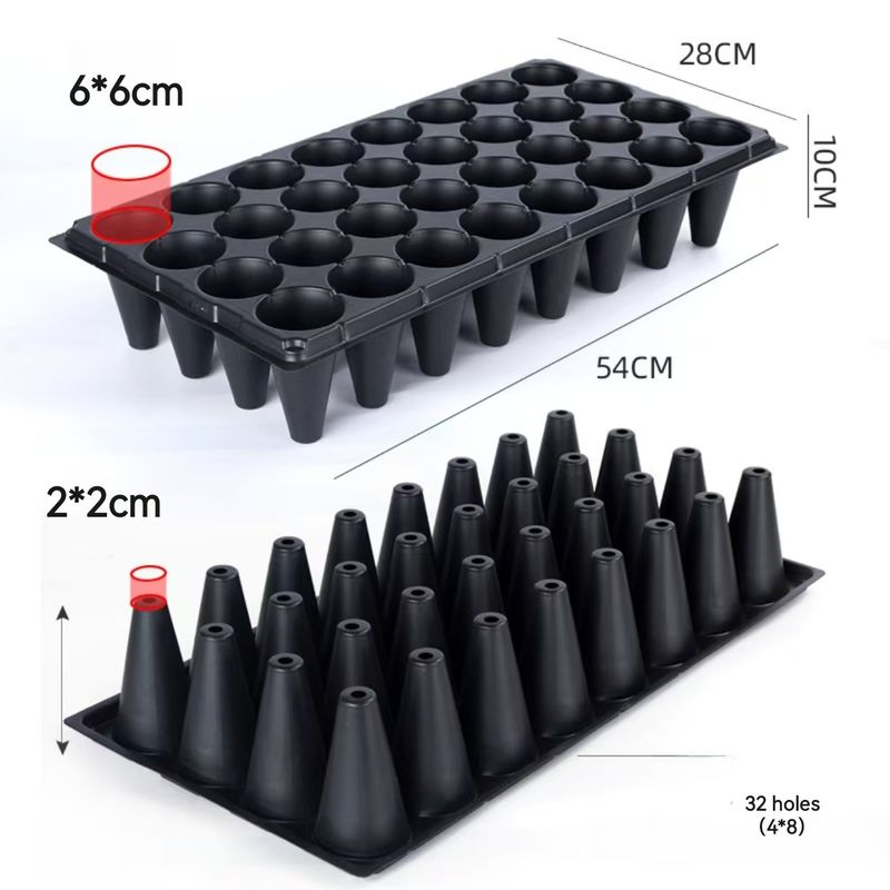 32 Hole High Deep Hole Tray PS Seed Nursery Tray For Flower And Strawberry