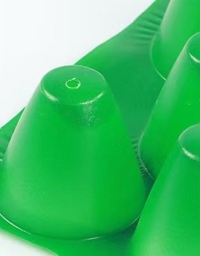 custom 48 cell green PP plastic germination tray round planting seedling grow paddy tray