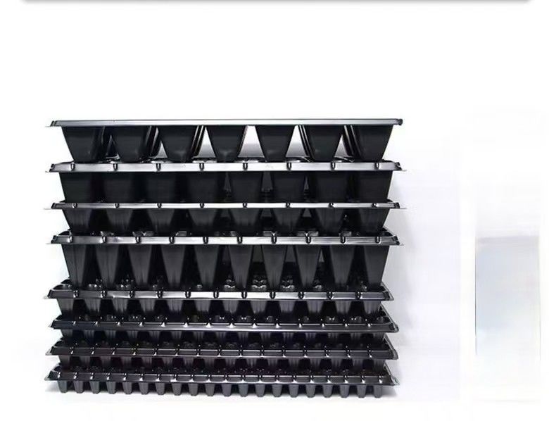 Lightweight Pet Rice 98 Cell Seed Tray Plastic Seed Germination Tray For Farm