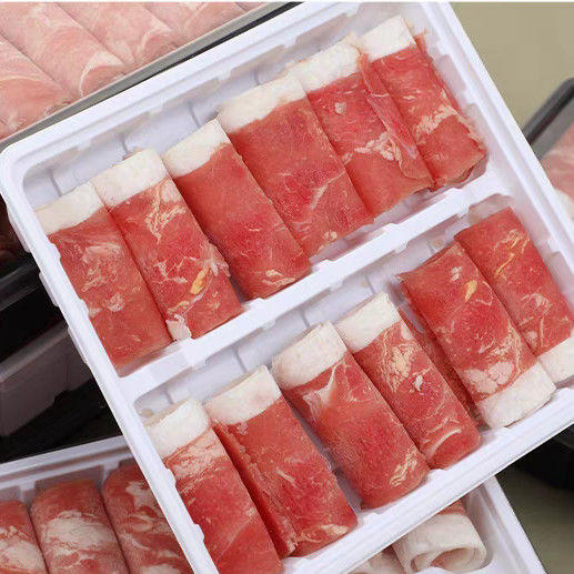 Disposable Blister Frozen Food Tray Microwave Safe Freezer Food Tray With Lid