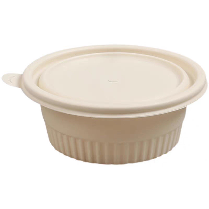 Disposable Blister Noodles Biodegradable Container Round Eco Friendly Bowl