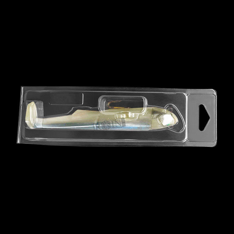 PVC Clear Fishing Tackle Packaging Blister Clamshell Fishing Lure Packaging Boxes