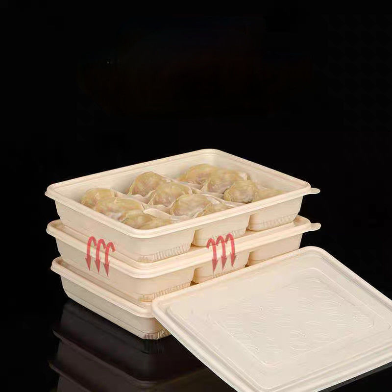 Customized Disposable Dumpling Corn Starch Frozen 12 15 Cell Dumpling Packaging Box