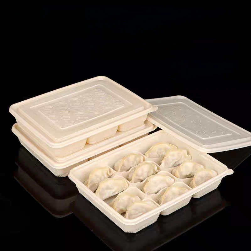 Customized Disposable Dumpling Corn Starch Frozen 12 15 Cell Dumpling Packaging Box