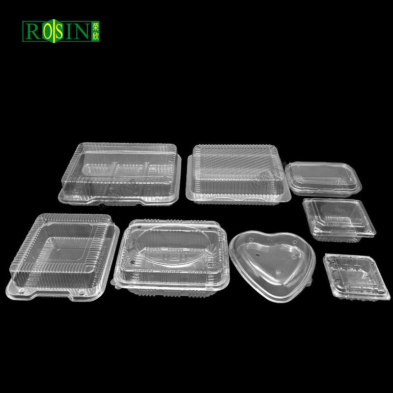 Customized Recycled Heart Shaped Strawberry Gift Golden / Clear Packaging Boxes For Strawberries Plastic Strawberry Tray With Lid