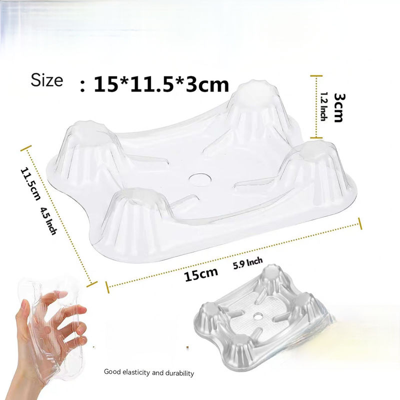 Passierte Vakuum geformte transparente PET PVC PS Plastik Wassermelone feste Basis Hami Melone Anti-Korrosion und Fäule Unterstützung Melone Tray