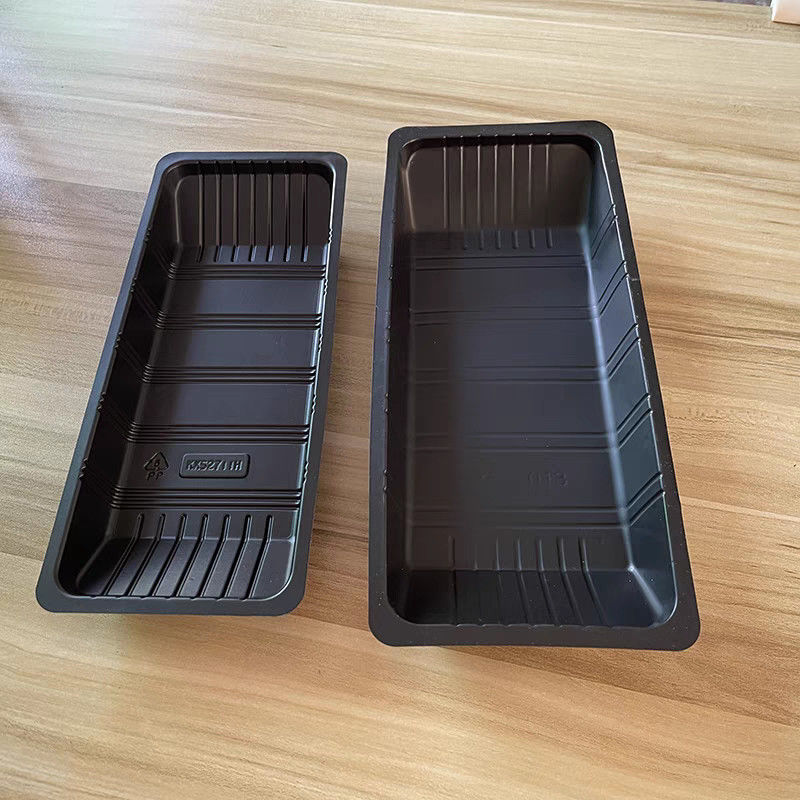 Disposable Rectangular Plastic Food Tray Fresh Pp Shrimp Tray Fruit And Vegetable Food Frozen Seafood Preservation Tray Packaging