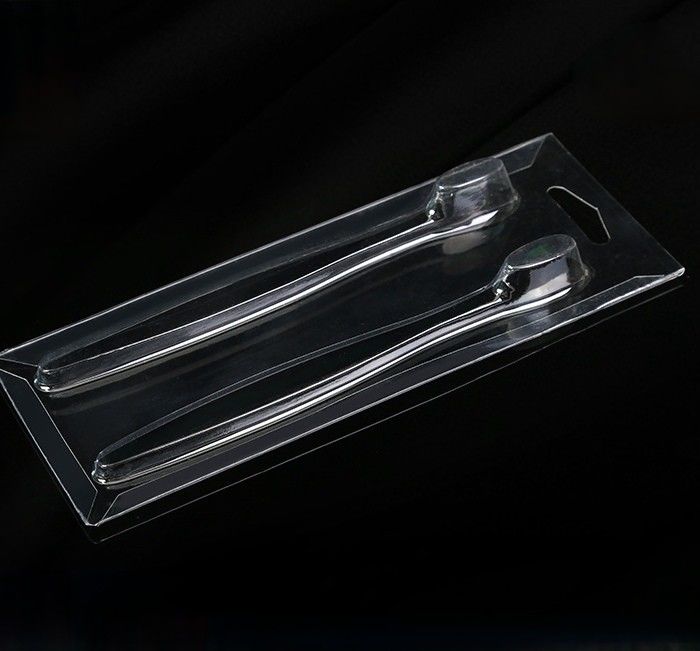 Persönlich angepasste Einweg-PVC/PET transparente Vakuumform Dreifach-Schiebe-Kartett Zahnbürste Verpackung