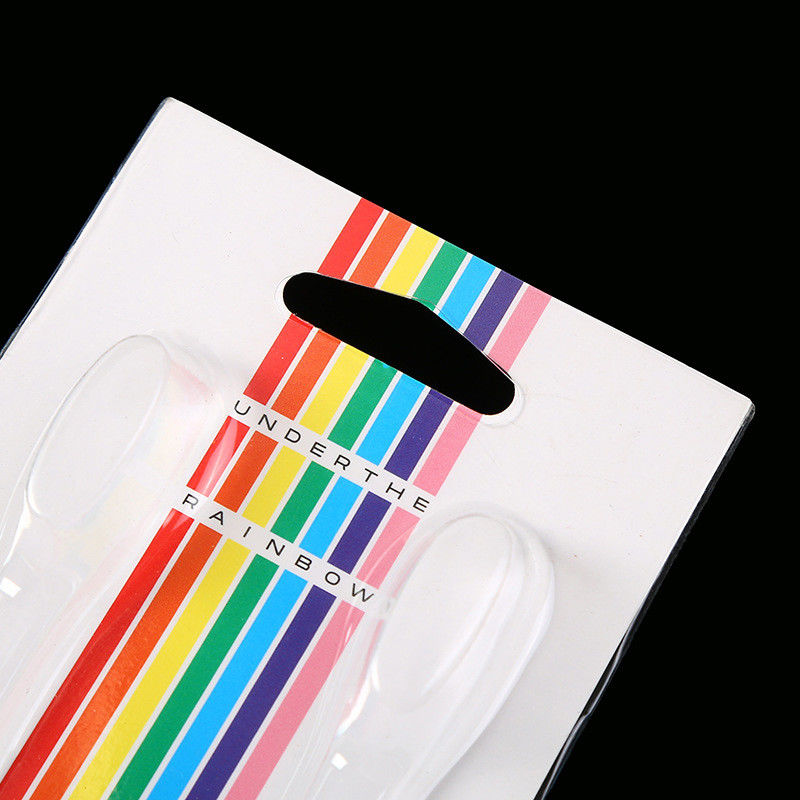 Persönlich angepasste Einweg-PVC/PET transparente Vakuumform Dreifach-Schiebe-Kartett Zahnbürste Verpackung