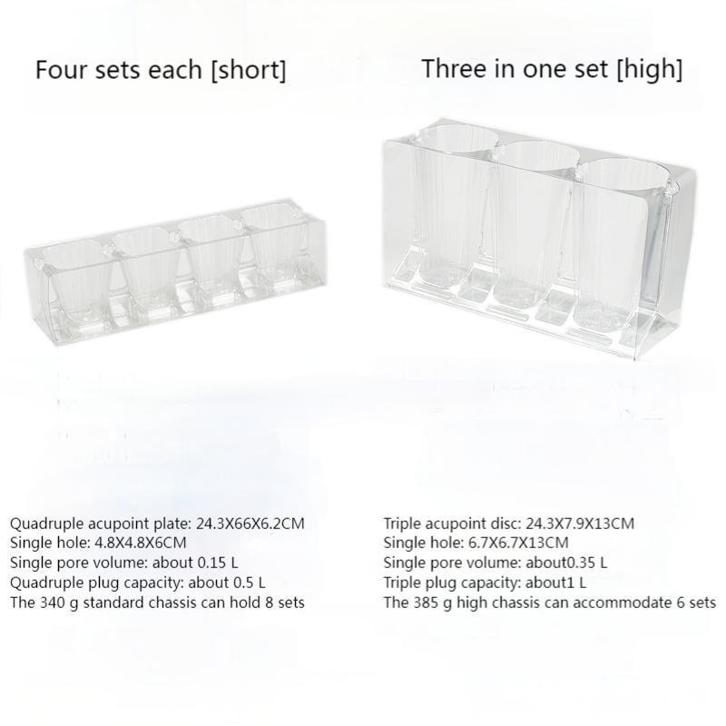 Customized seedling tray 3/4 cavity clamshell foldable transparent plastic PET plant flower seed container trayc PET germination container