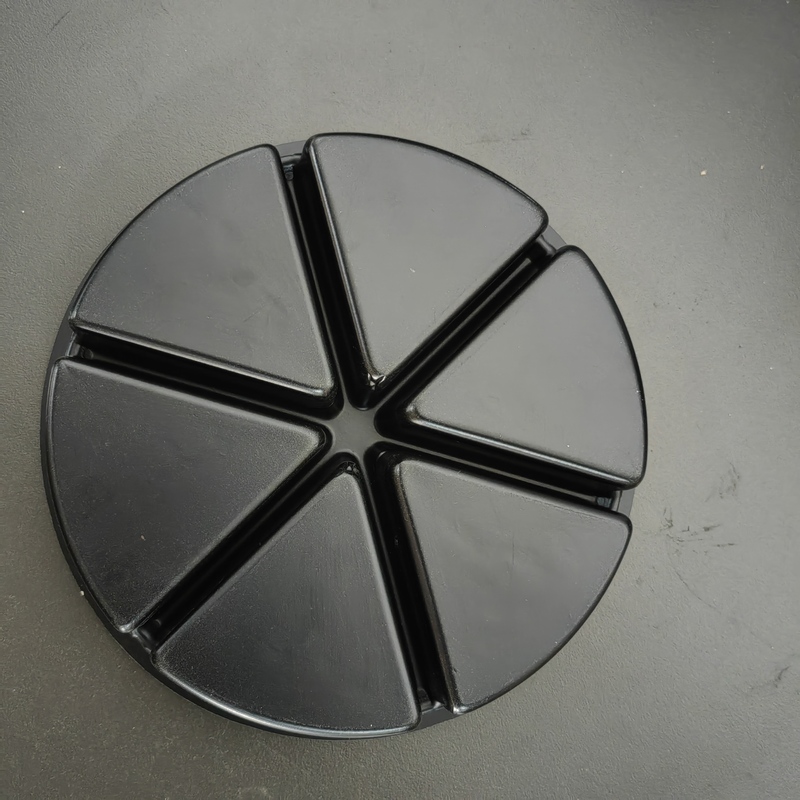 Customized black round PS plastic blister 4 6 cavity chocolate container insert tray