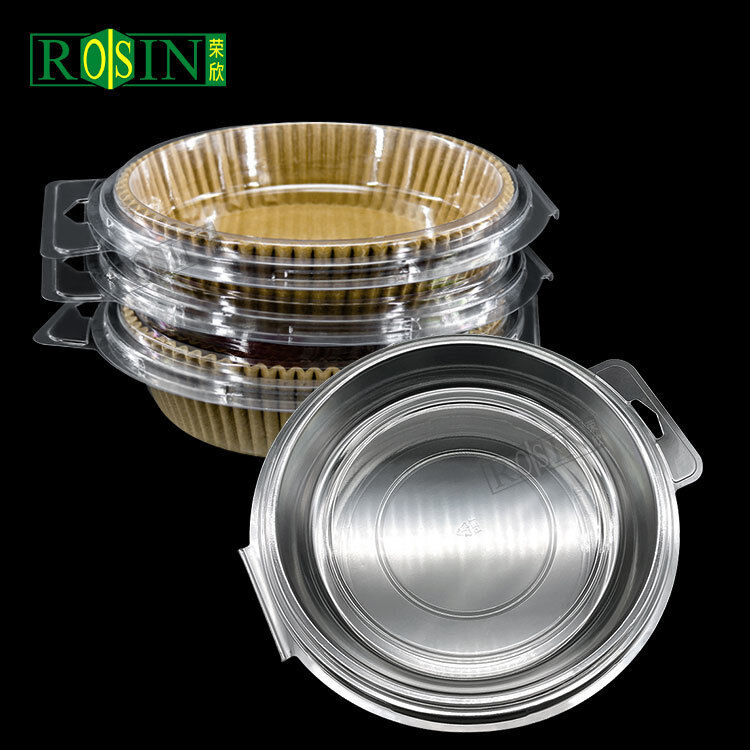 Round Food Grade Air Fryer Liners blister packaging box Disposable High Temperature Resistant Plastic Trays with paper for Frying Baking