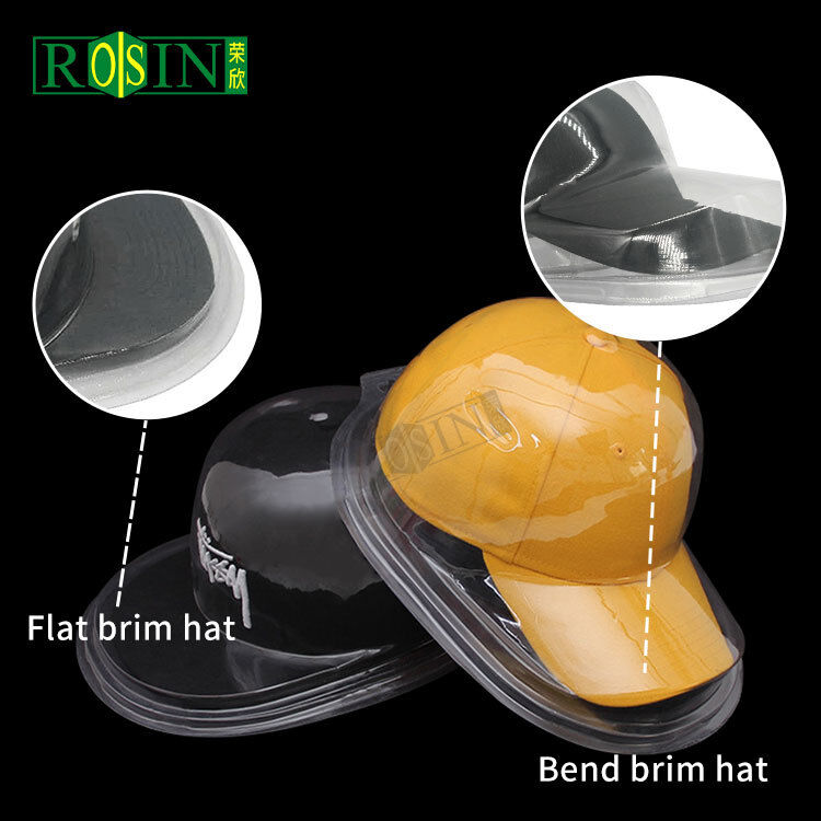 Transparent PVC Hat Display Holder Dustproof Baseball Cap Storage Packaging Blister