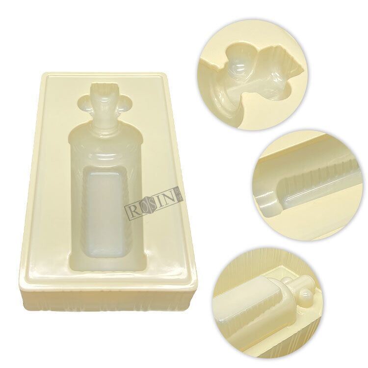 Premium Wine Liner Beige Insert Plastic Blister Tray Shockproof Wine Bottle Insert for Gift Packaging
