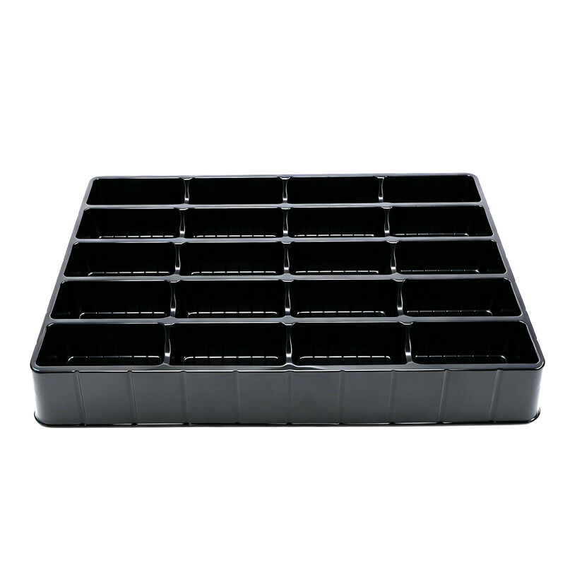 RosinPack Blister Factory customizes 20 grid black plastic seedling tray