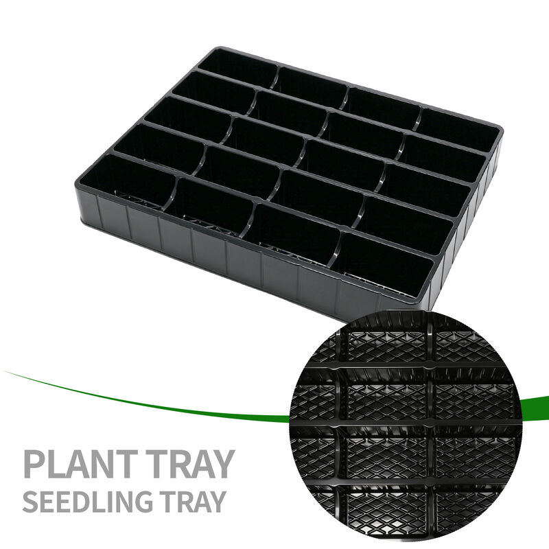 RosinPack Blister Factory customizes 20 grid black plastic seedling tray